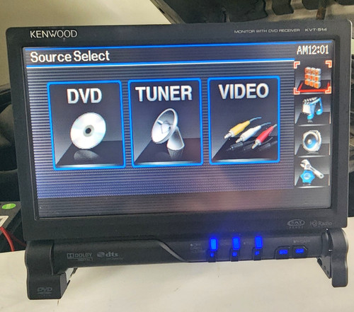 Kenwood kvt 514 single - single, din